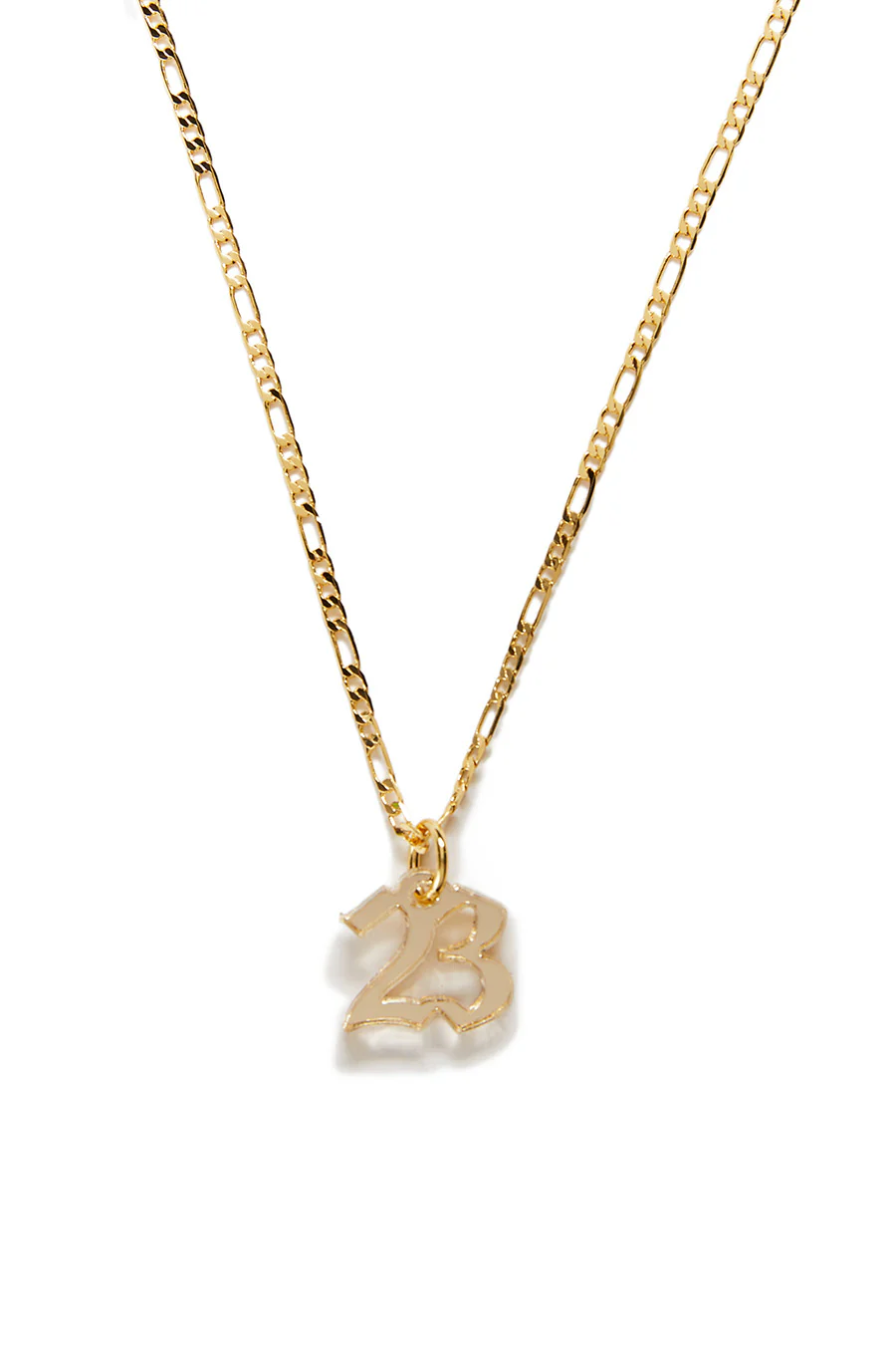 Custom Old English Number Necklace