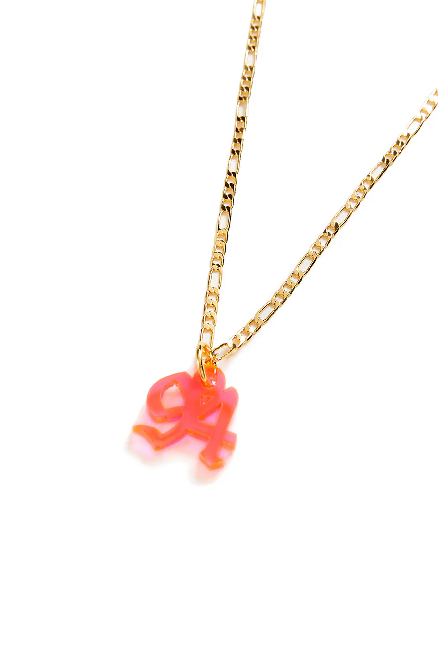 Custom Old English Number Necklace - Image 10