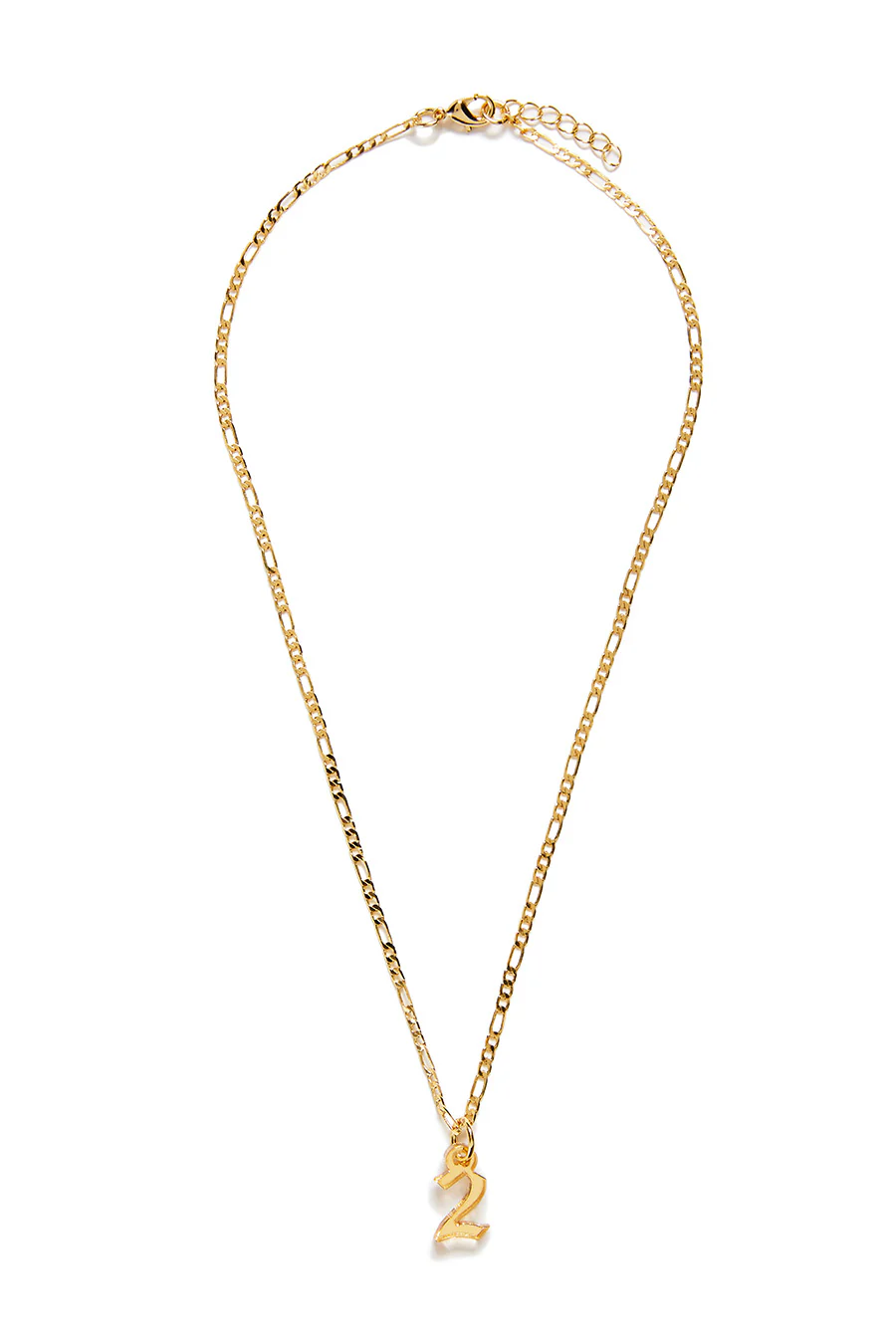 Custom Old English Number Necklace - Image 5