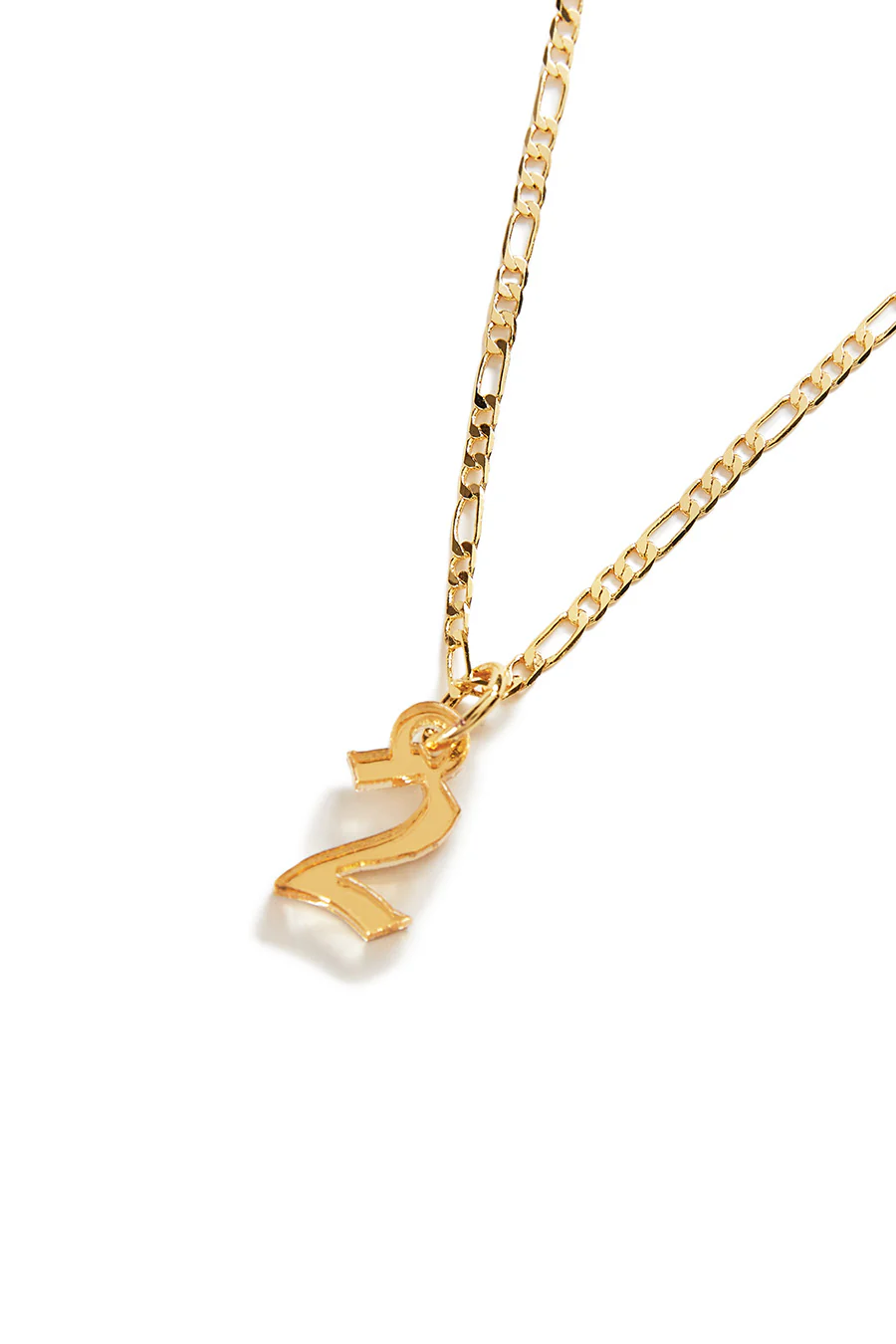 Custom Old English Number Necklace - Image 7