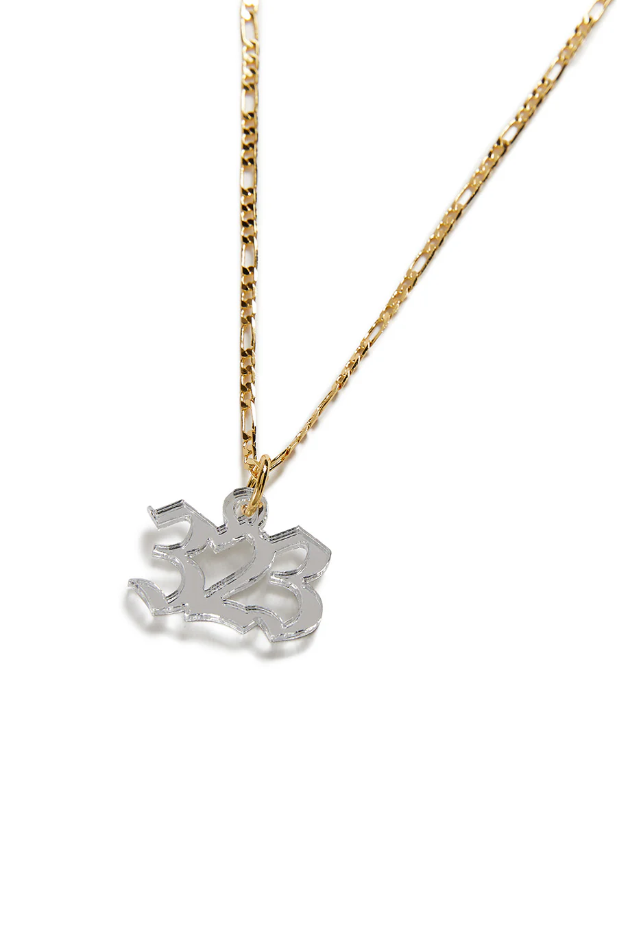 Custom Old English Number Necklace - Image 9