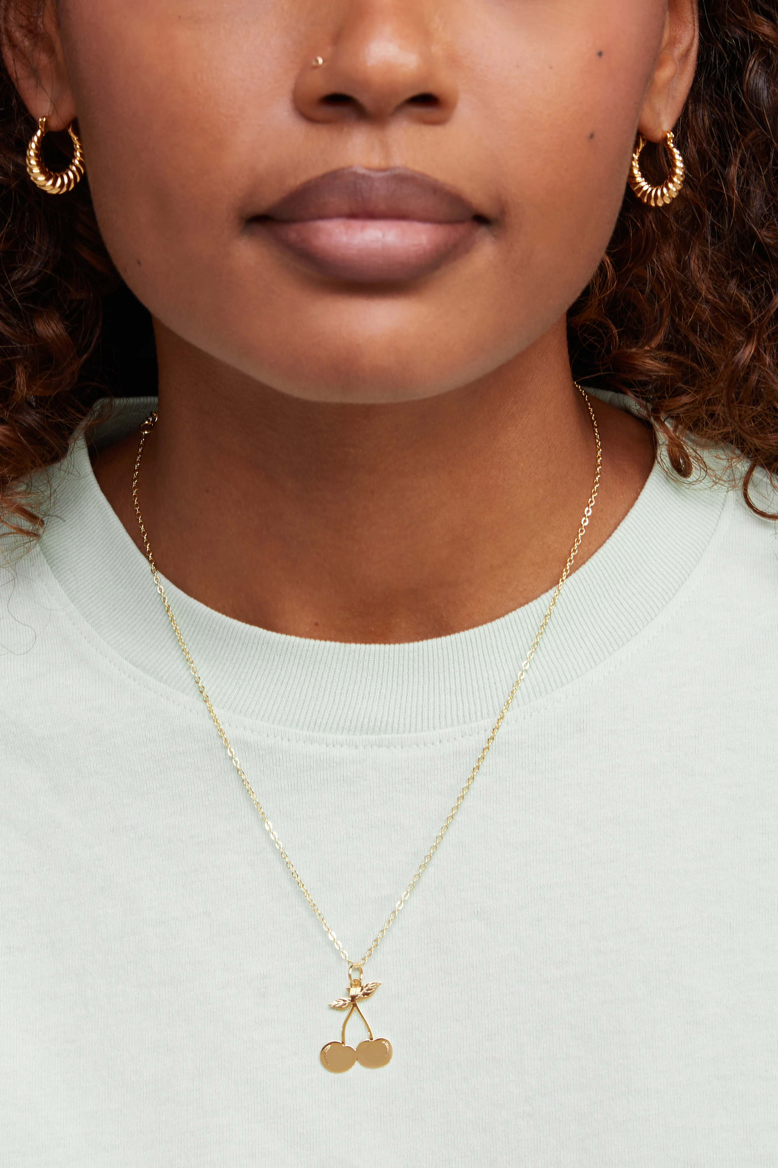 Golden Cherry Necklace - Image 2