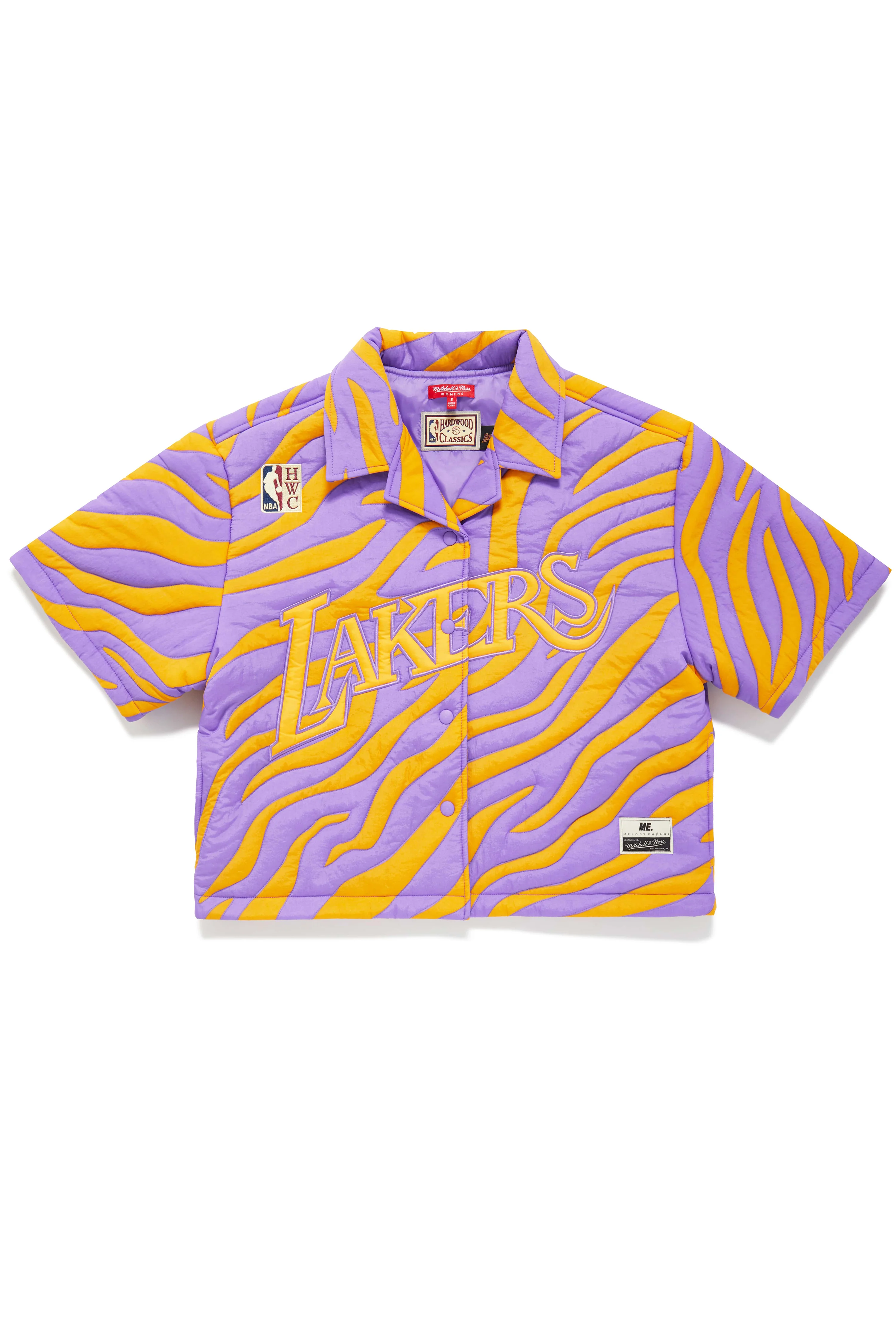 Lakers Nylon Quilted Puffer Shirt