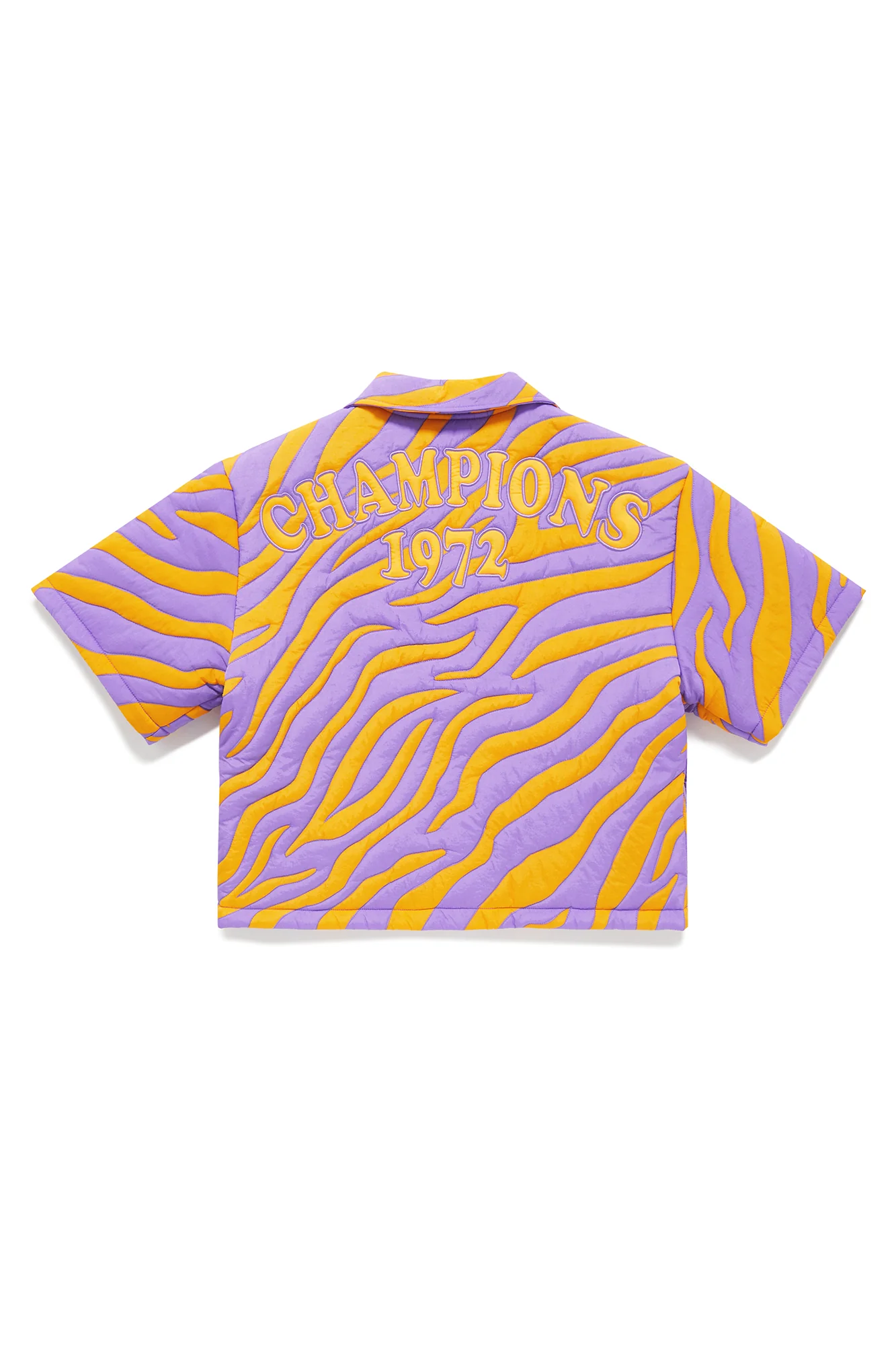 Lakers Nylon Quilted Puffer Shirt - Image 12