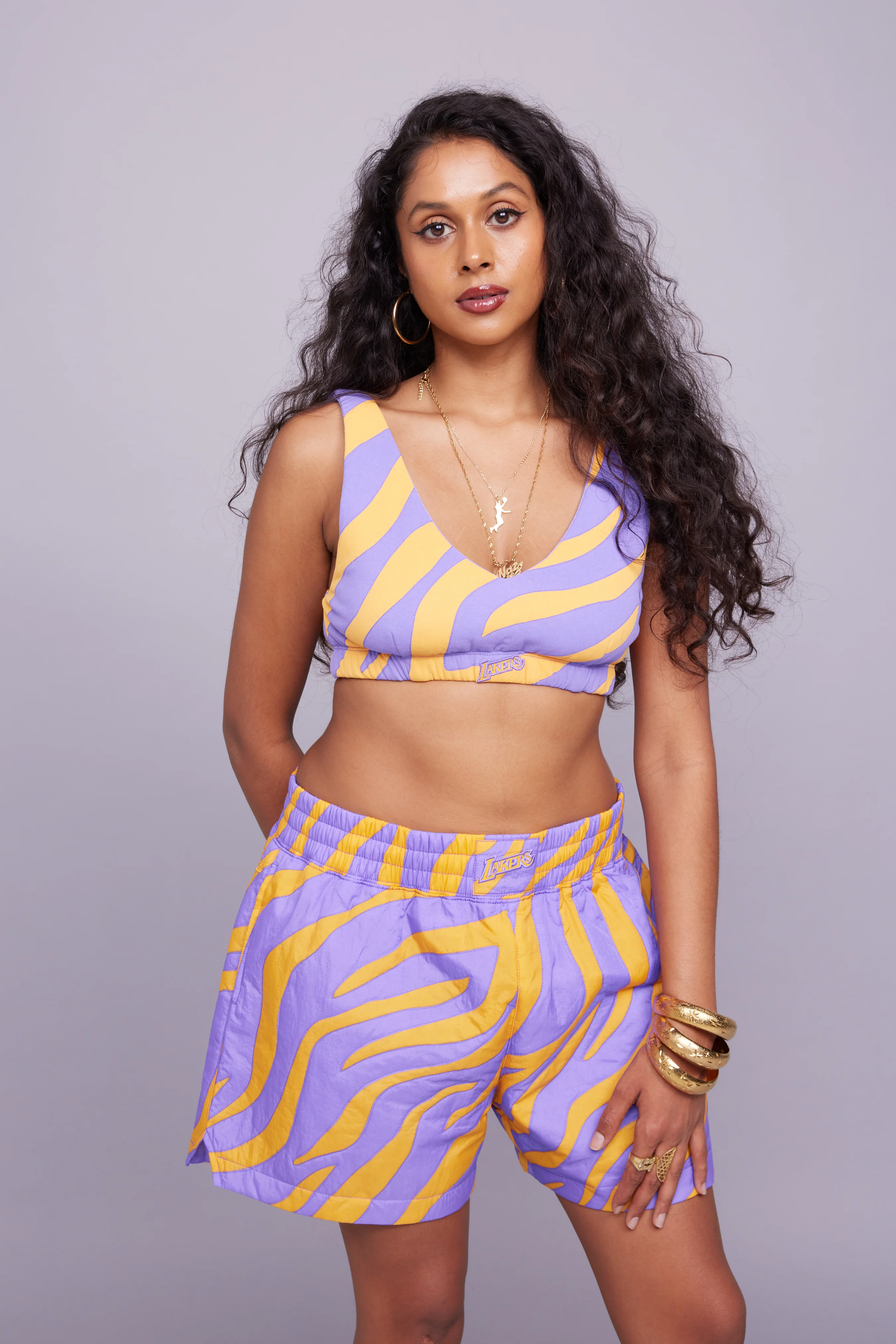 Lakers Quilted Bralette - Image 2
