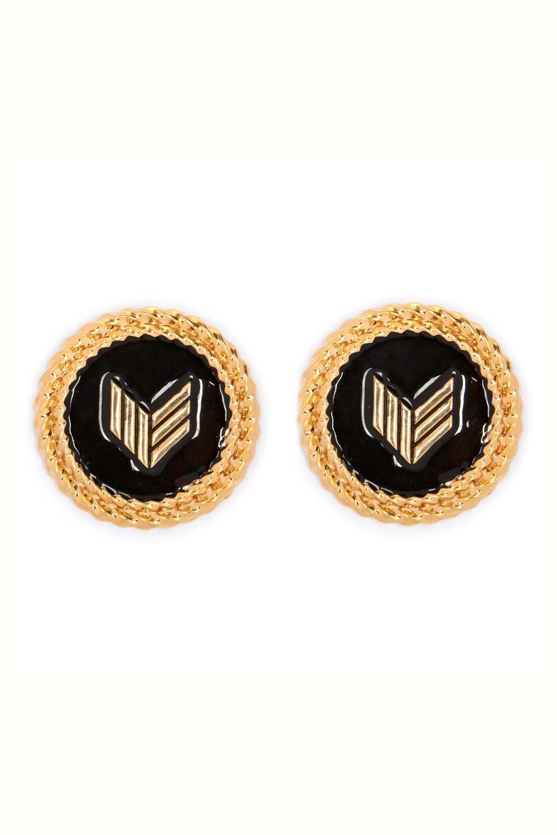 ME. Classic Stud Earrings </br> Black