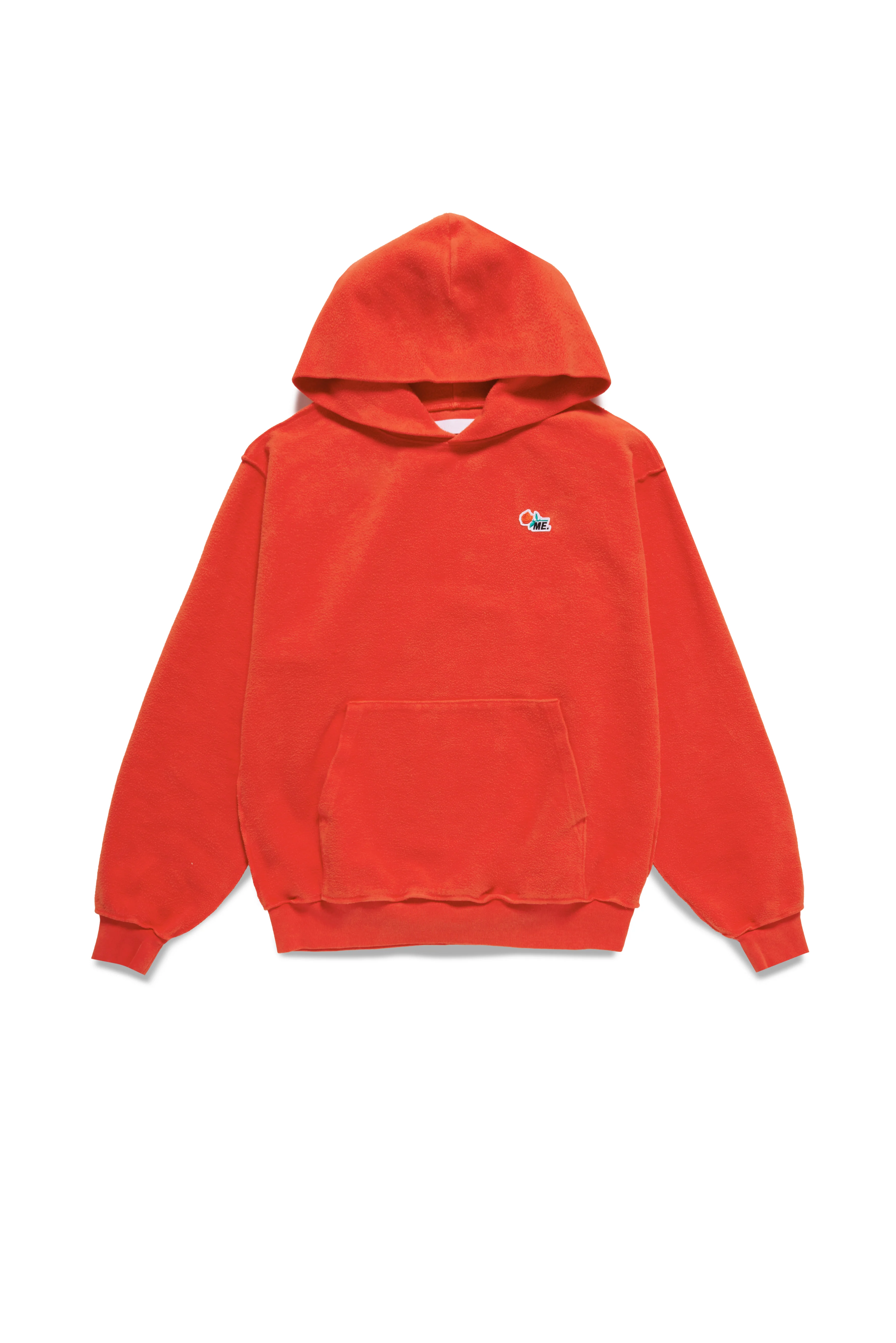 ME. Reverse Brushed Hoodie - Blood Orange