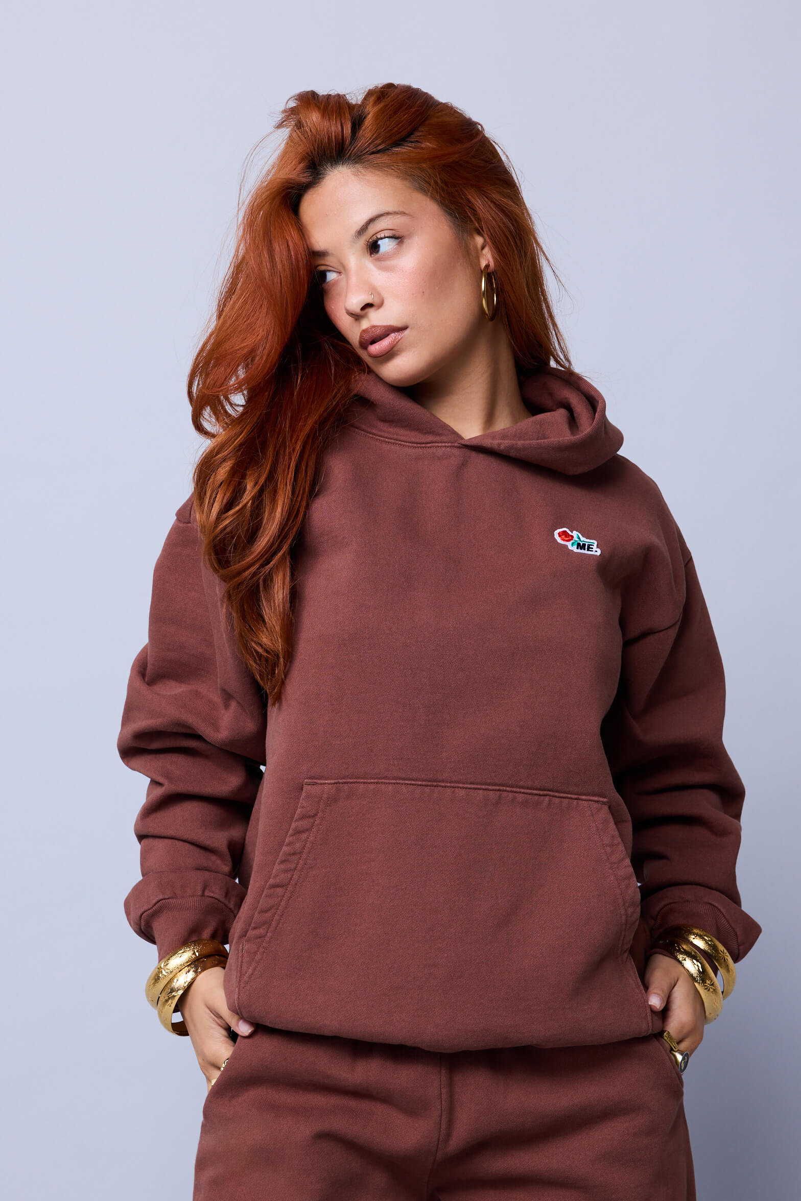 ME. Rose Hoodie - Milk Chocolate - Image 2