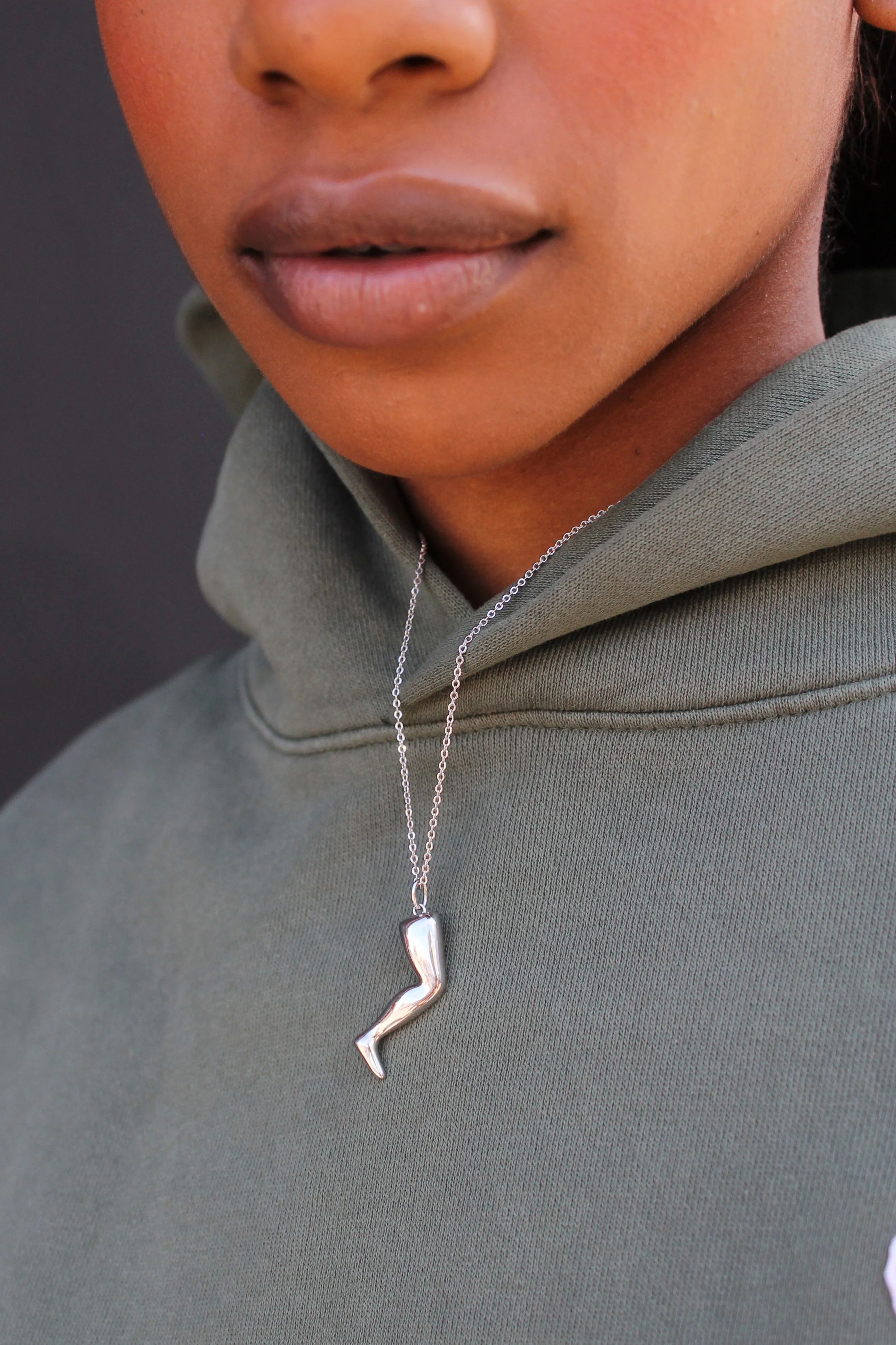 ME. x Barkley L. Hendricks Slick Necklace - Silver - Image 2