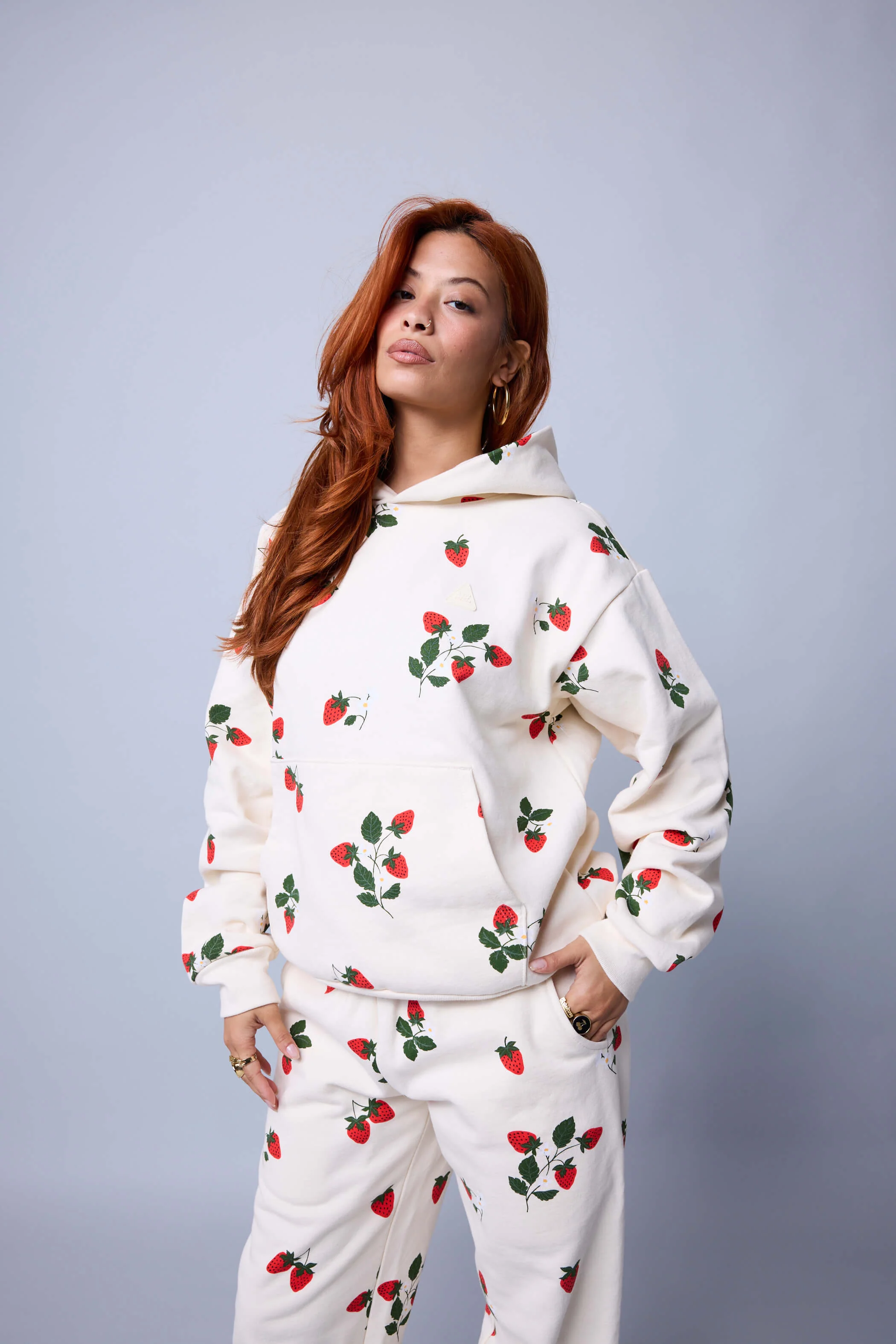 Strawberry Fields Hoodie - Buttercream - Image 2