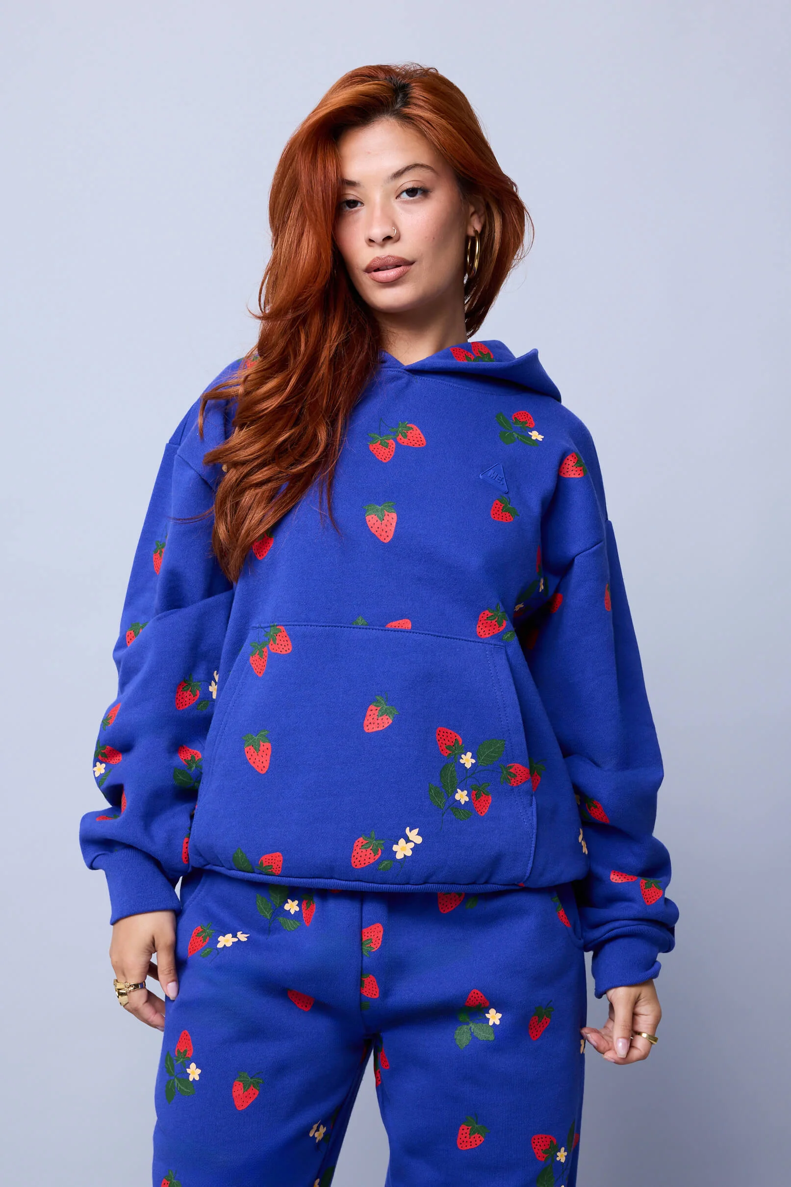 Strawberry Fields Hoodie - Cobalt - Image 2