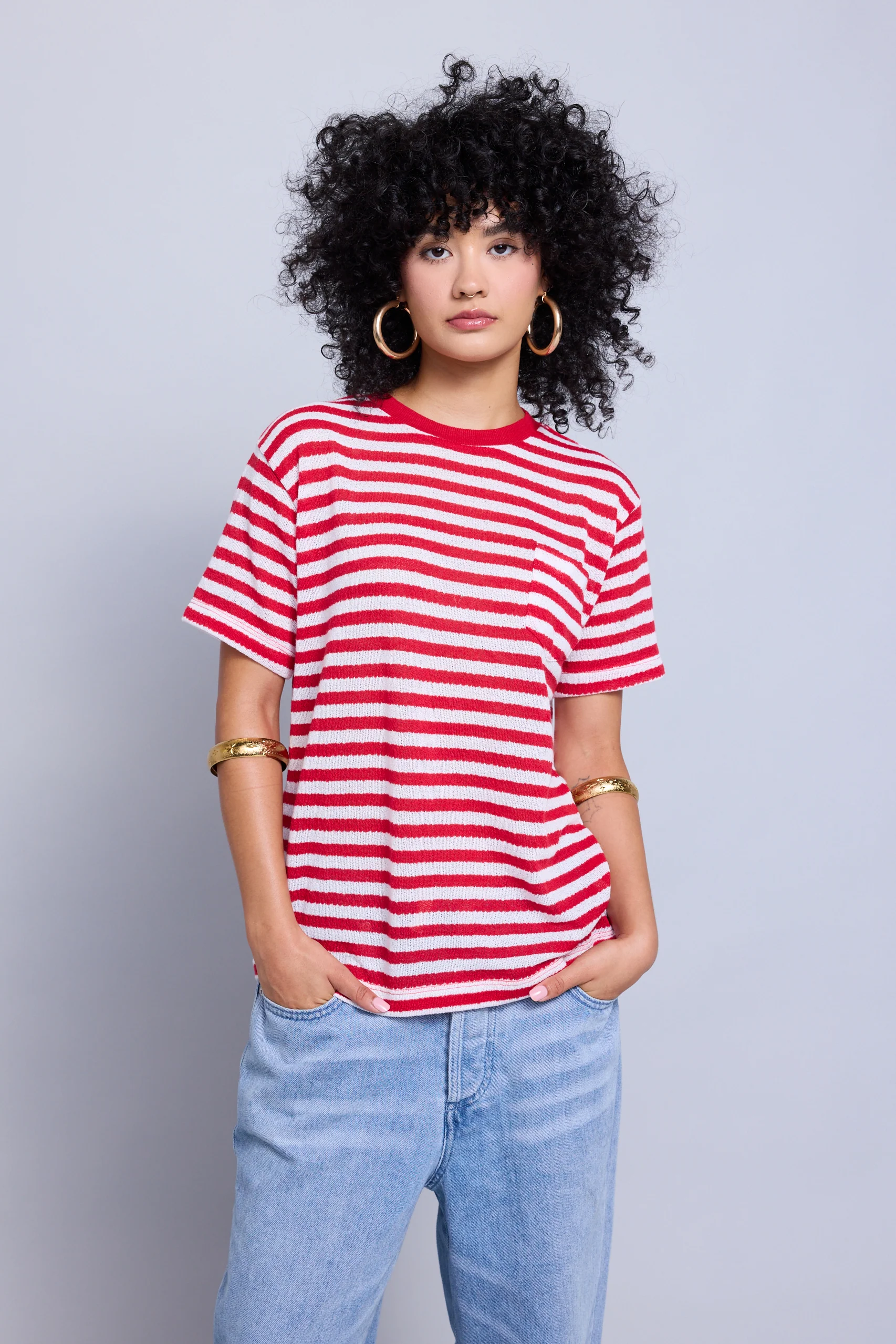 Warp Knit Pocket Tee - Image 2
