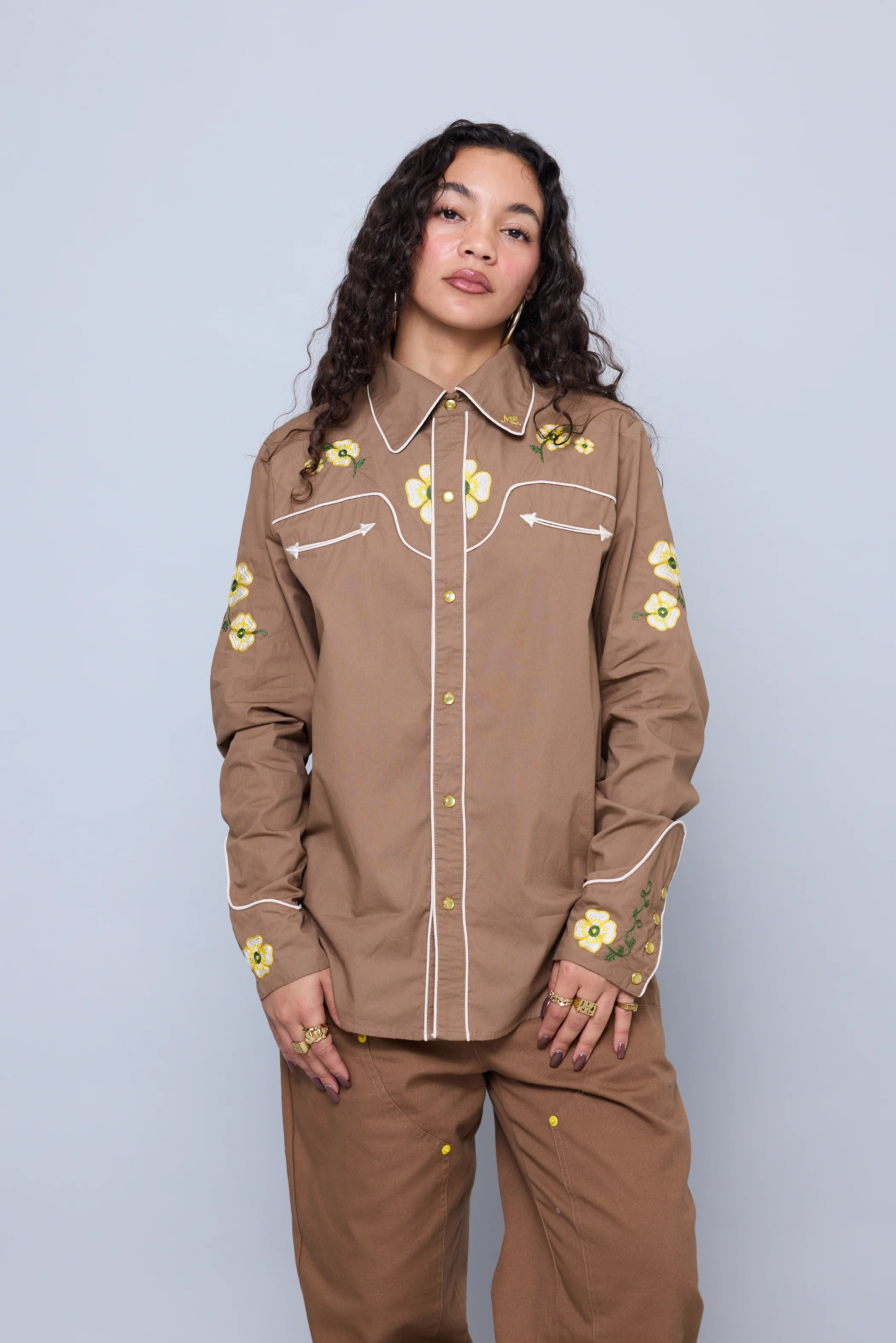 Western Floral Button Up - Image 2